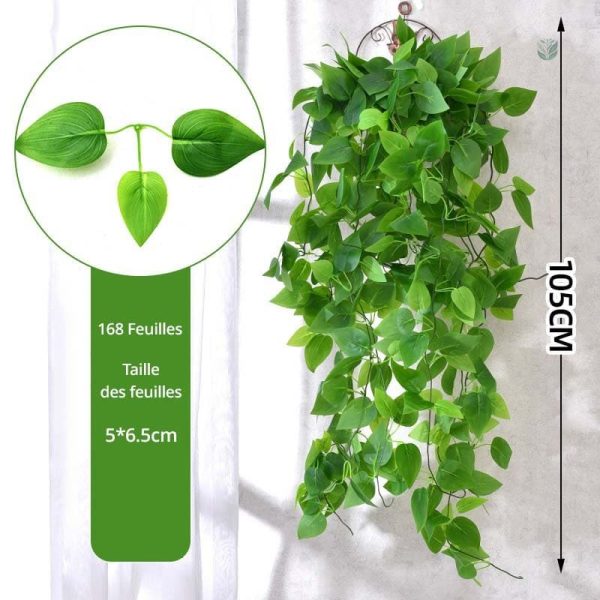 Plantes artificielles retombantes en pot tendance