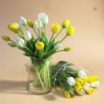 Fausses Tulipes en bouquet de fleurs artificielles