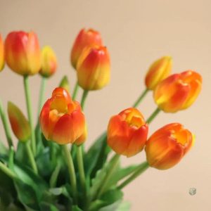 Bouquet de Tulipes artificielles colorées