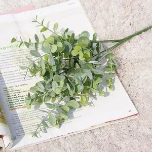 Faux Eucalyptus artificiel en feuillage vert décoratif
