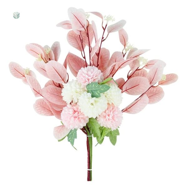 Arrangement floral avec faux hortensia