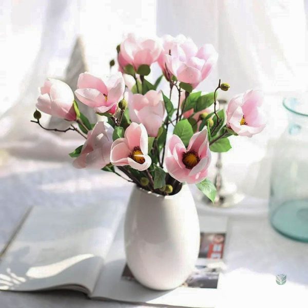 Faux Magnolia - branche artificielle décorative