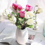 Branche artificielle de magnolia pour décoration intérieure