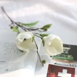 Branche de magnolia réaliste pour arrangements floraux