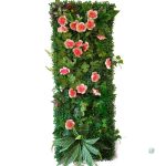 Faux Mur Végétal avec Plantes Vertes
