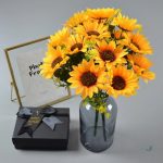 Faux Tournesol en fleurs artificielles pas cher
