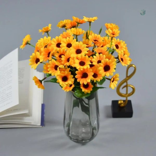 Fleur artificielle tournesol pour décoration intérieure