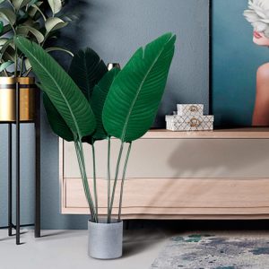 Feuilles de bananier artificielles pour décoration intérieure