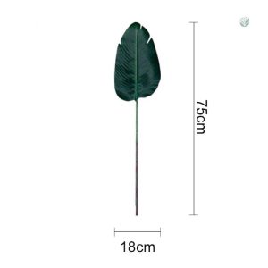 Plantes artificielles imitant des feuilles de bananier