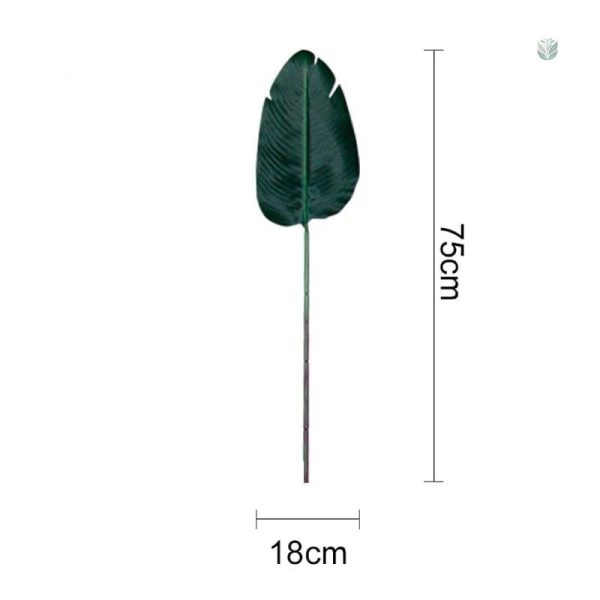 Plantes artificielles imitant des feuilles de bananier