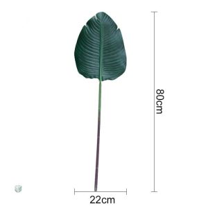 Élégantes feuilles de bananier en matériau synthétique