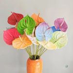 Anthurium décoratif en fleurs artificielles