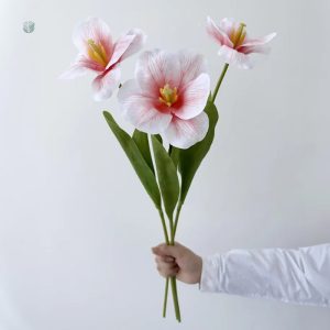 Fleur synthétique de grande taille, idéale pour embellir un espace