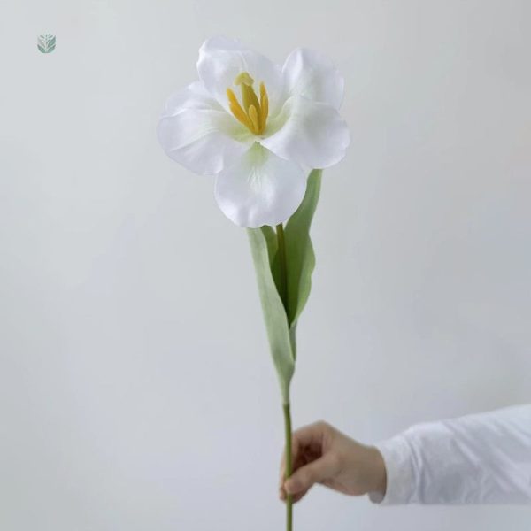 Fleur décorative en textile, grande taille pour un impact visuel