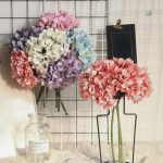Fleur artificielle hortensia en couleur pastel