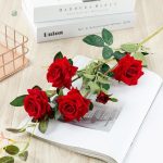Rose décorative sans entretien, parfaite pour la maison