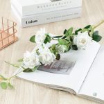 Fleur rose artificielle, idéale pour événements