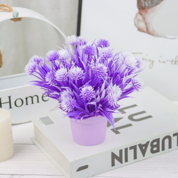 Fleur artificielle violette élégante pour décoration intérieure