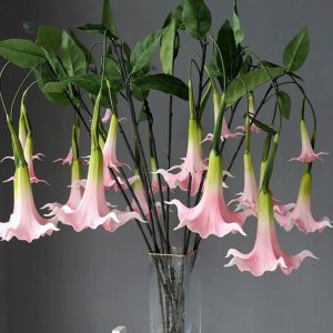 Fleur Datura artificielle en blanc