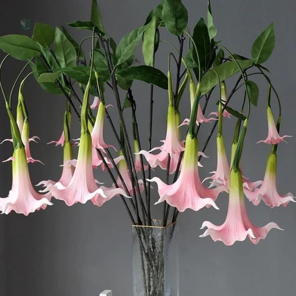 Fleur Datura artificielle en blanc