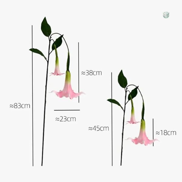Détails de la fleur Datura artificielle