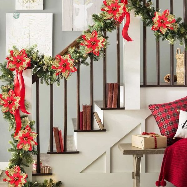 Fleur de Noël à suspendre pour un décor aérien