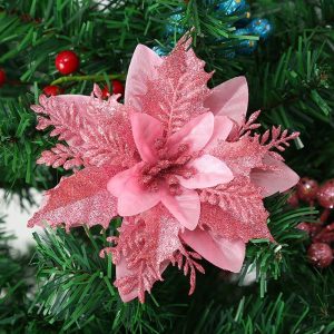 Fleur de Noël rouge pour une touche festive