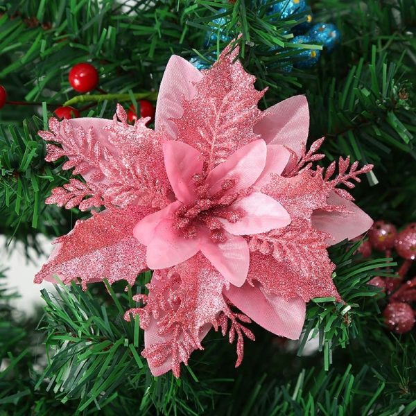 Fleur de Noël rouge pour une touche festive
