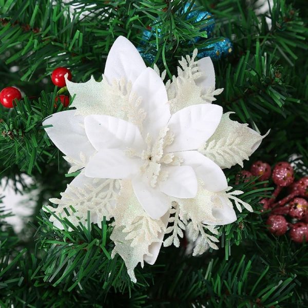 Fleur de Noël blanche, élégante et chic
