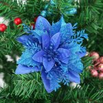 Fleur de Noël artificielle, durable et réaliste