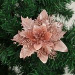 Fleur de Noël en plastique, légère et colorée