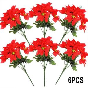 Fleur de Noël rouge, idéale pour embellir votre intérieur
