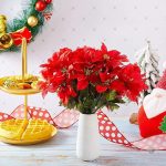 Fleur de Noël Poinsettia, ajout coloré pour votre décor