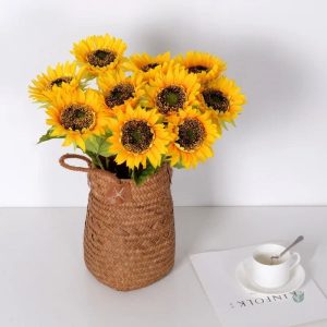 Fleur de Tournesol Artificielle en bouquet décoratif