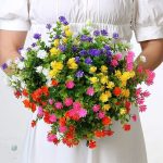 Fleur en plastique décorative pour intérieur