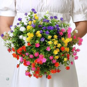 Fleur en plastique décorative pour intérieur