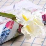 Iris faux 70 cm, idéal pour arrangements floraux