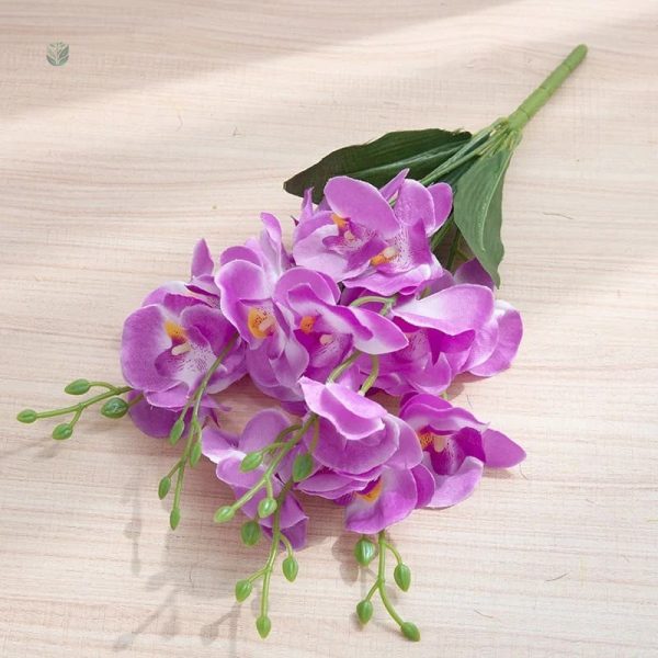 Fleur orchidée en tissu pour mariage chic