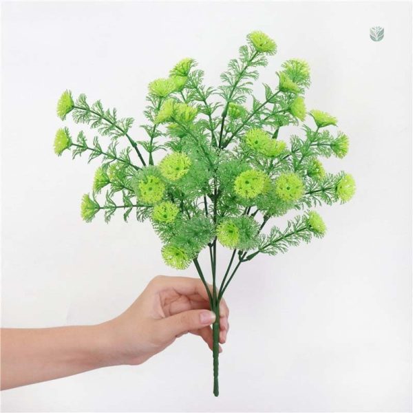 Fleur verte artificielle décorative pour intérieur
