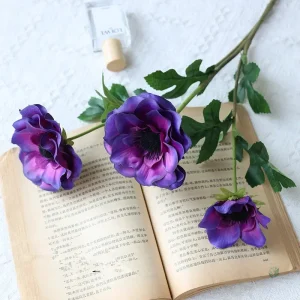 Fleurs anémones en tissu, durabilité et beauté