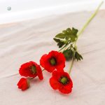 Arrangement de coquelicots en faux