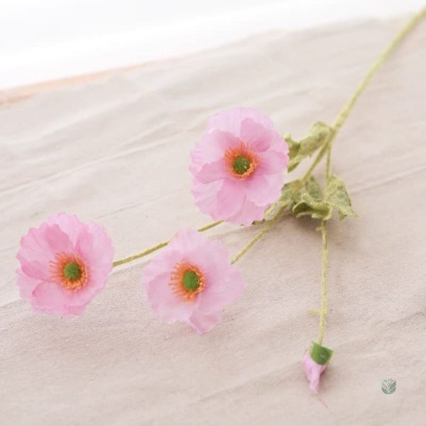 Coquelicots synthétiques pour embellissement intérieur