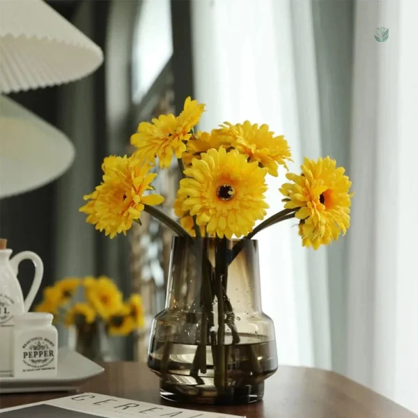 Fleurs en plastique Gerbera, longévité assurée