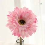 Fleurs Gerbera en tissu, style moderne et durable