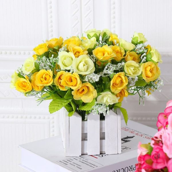 Fleurs artificielles colorées pour cimetière à petit prix