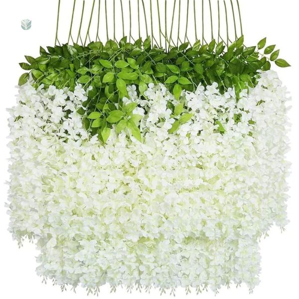 Fleurs artificielles à effet retombant
