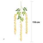 Arrangement floral retombant en plastique