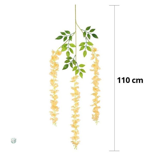 Arrangement floral retombant en plastique