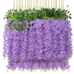 Fleurs synthétiques en cascade élégante