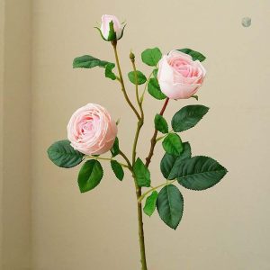 Fleurs roses synthétiques, décoration durable et sans entretien